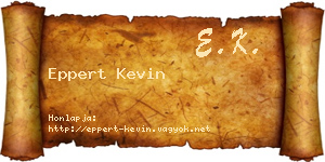 Eppert Kevin névjegykártya